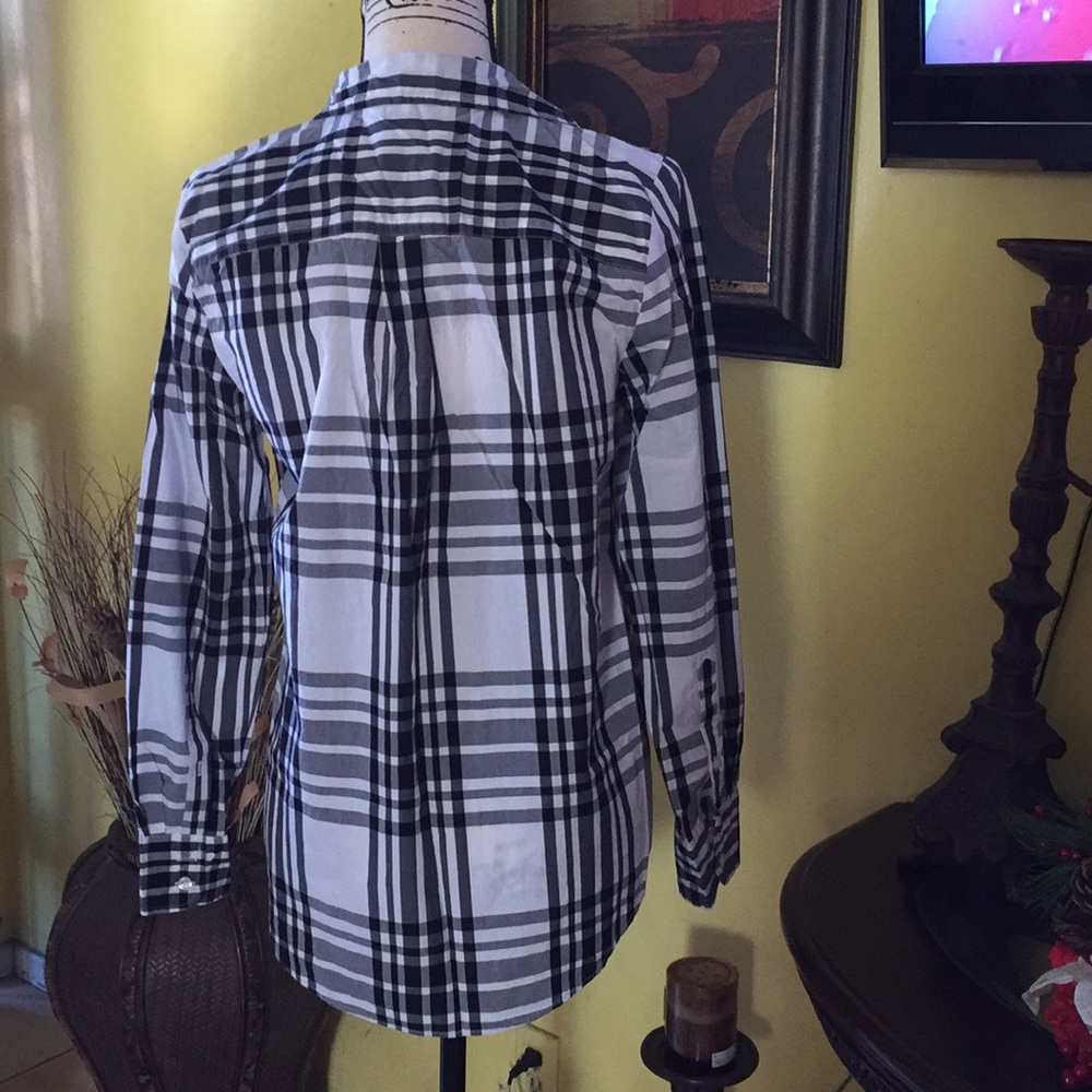 J. Crew plaid bootos down shirt women size s - Picture 5 of 9